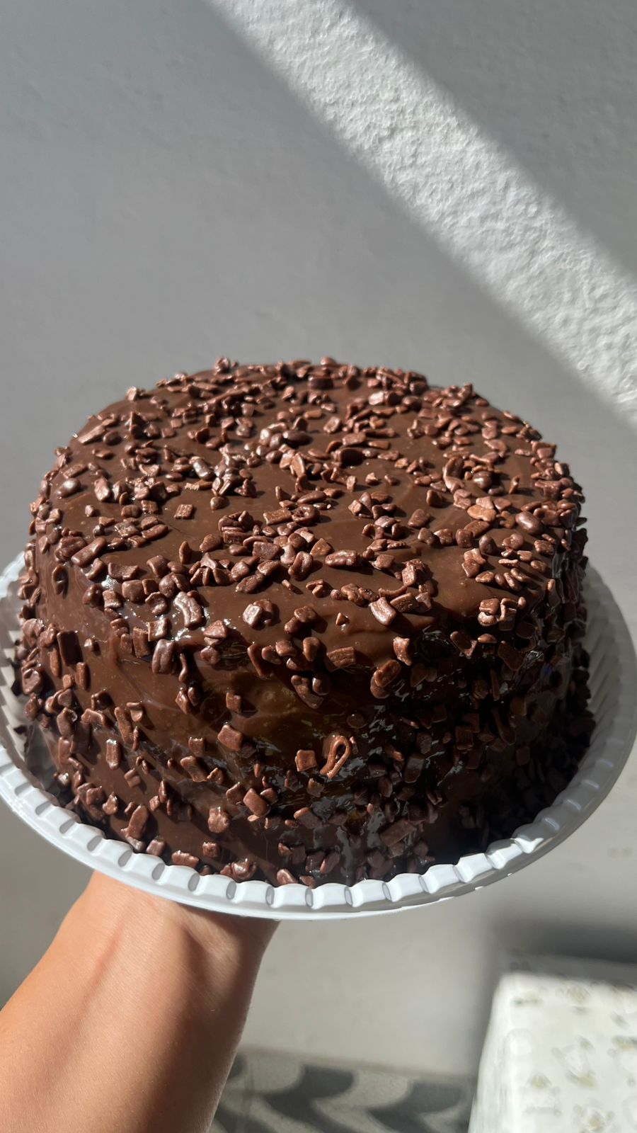 Bolo vulcão de chocolate